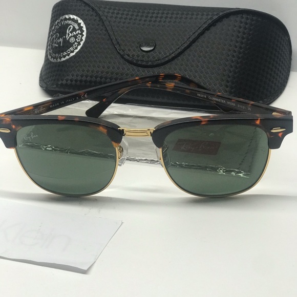 COPY - New rayban Club Master Tortoise/Gold RB3016 W036 - Picture 2 of 6